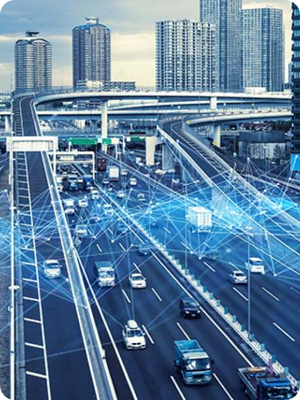 Utilizing smart technology for traffic management.